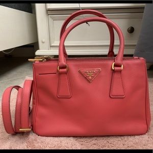 PRADA GalleriaMiniBag Pink Saffiano Vernis